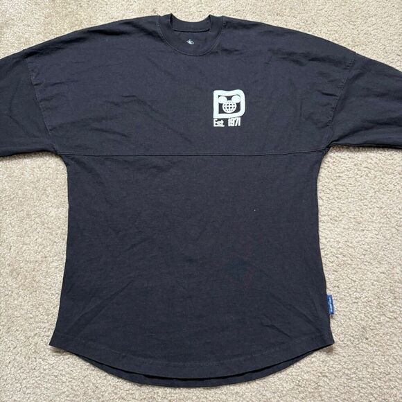 Walt Disney World Est 1971 Long Sleeve Shirt Adult Size XS Black Spirit Jersey - Picture 2 of 9